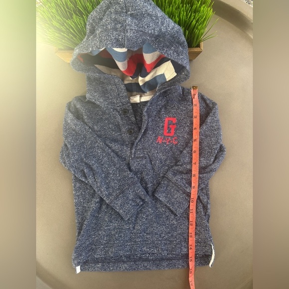 Baby Gap Size 3 Years Boys Long Sleeve Blue Hoodie - Picture 7 of 8